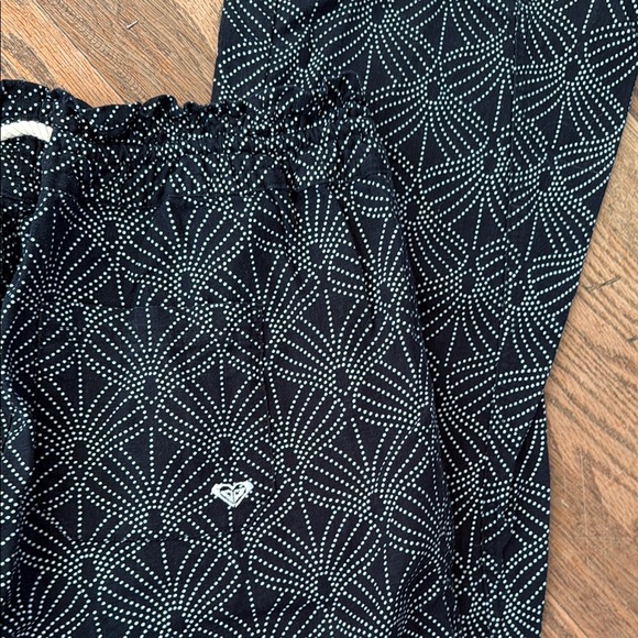 Roxy Beachy Drawstring Pants in Black and White Sz L - Picture 7 of 13